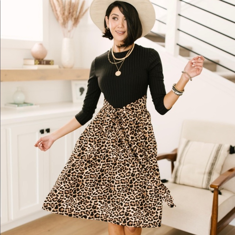 SHELBY ANIMAL PRINT DRESS